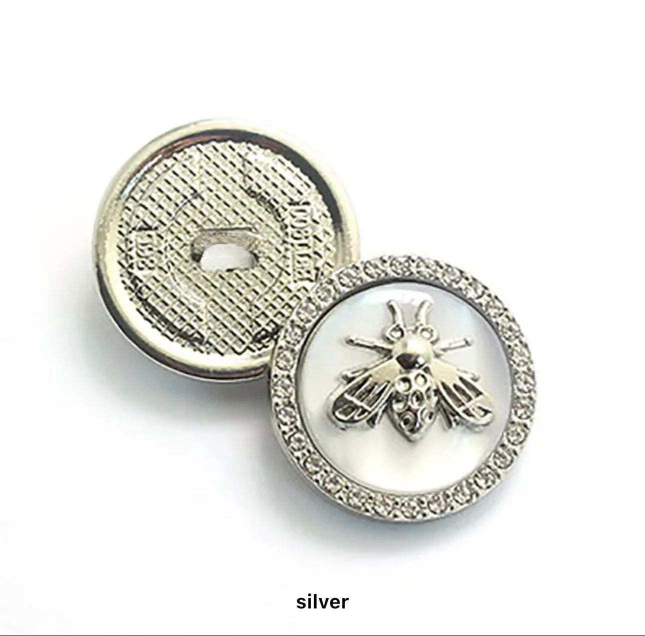 Repurposed Bee Button Cabochons - 5 colours!