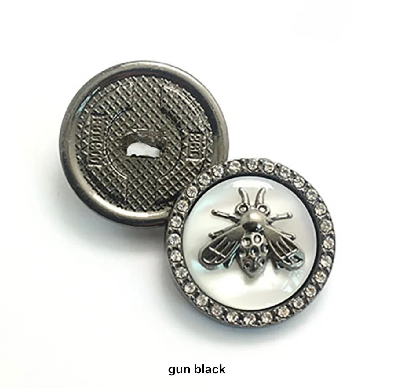 Repurposed Bee Button Cabochons - 5 colours!