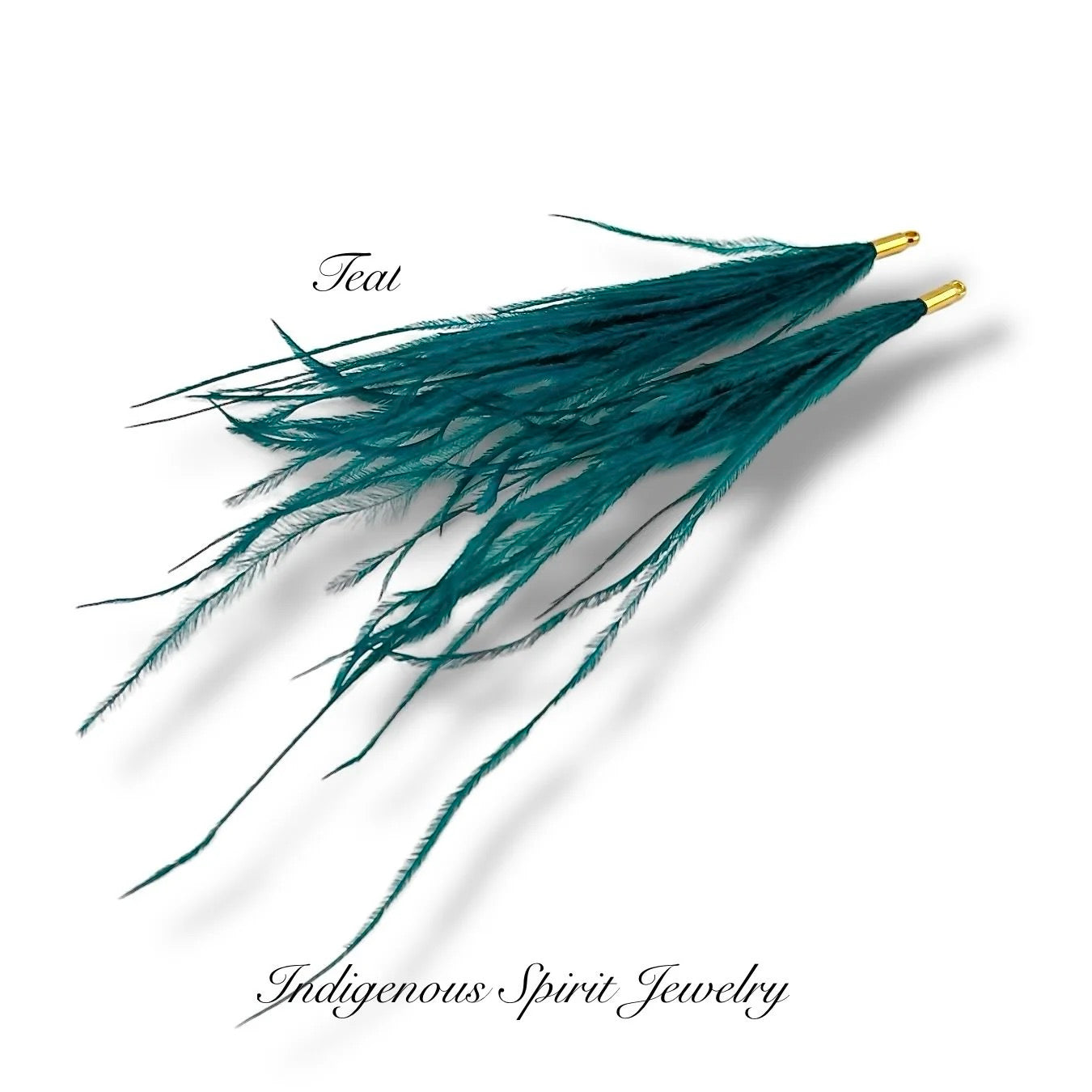 Long Feather - Narrow Gold Base Connectors