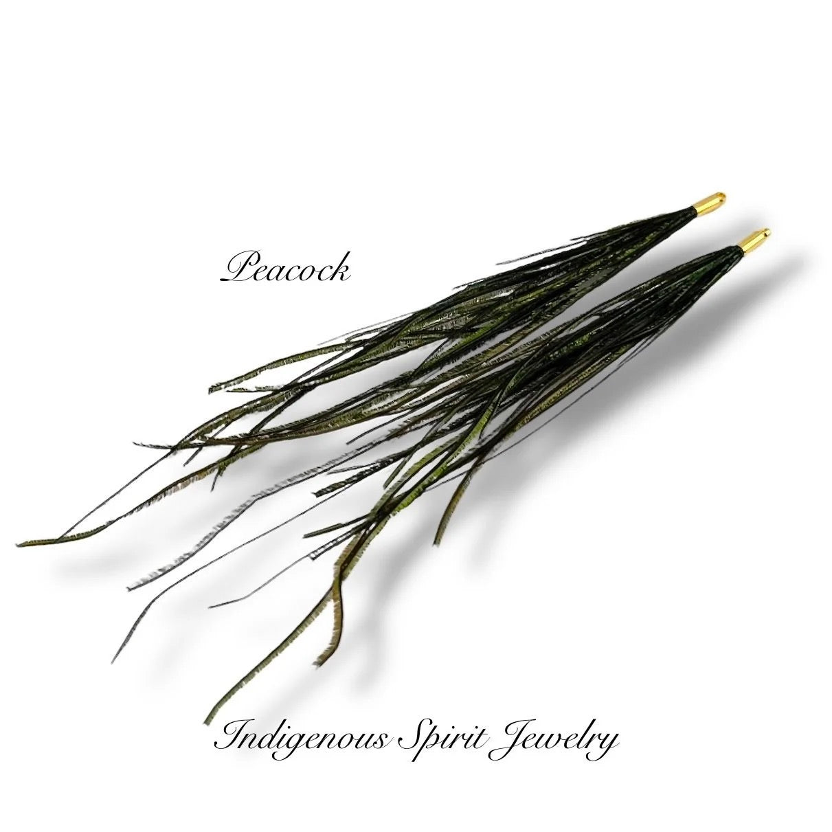 Long Feather - Narrow Gold Base Connectors