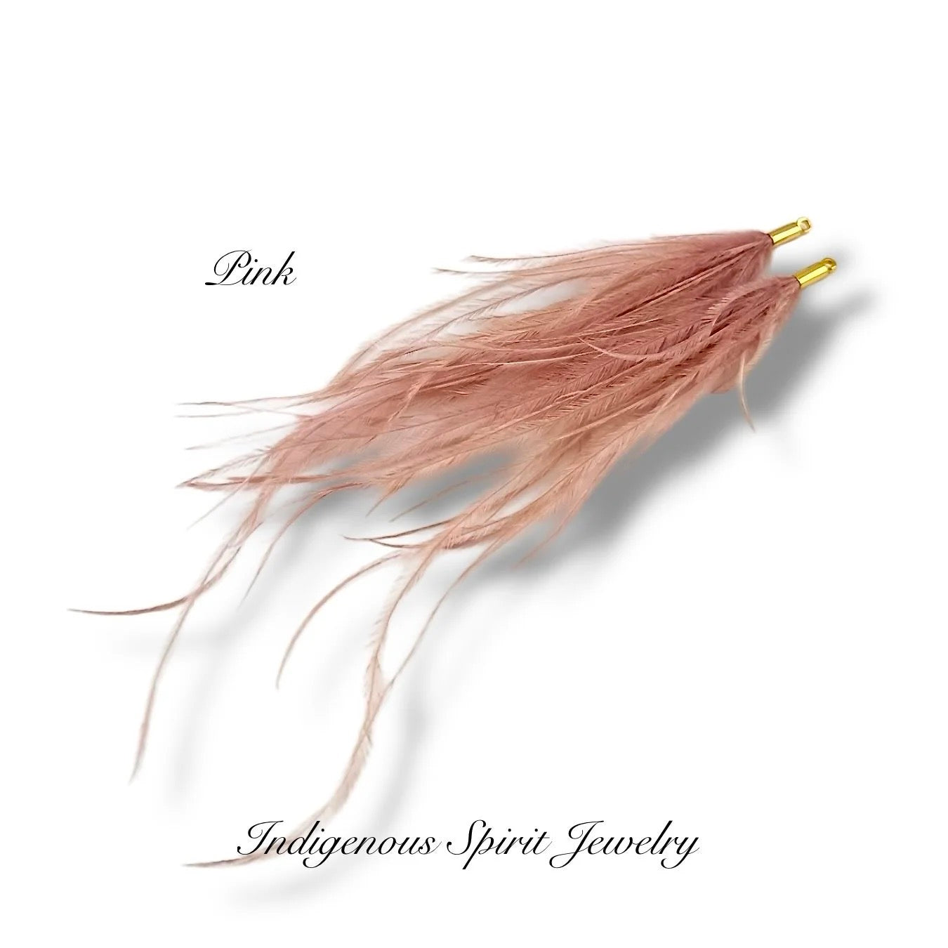 Long Feather - Narrow Gold Base Connectors