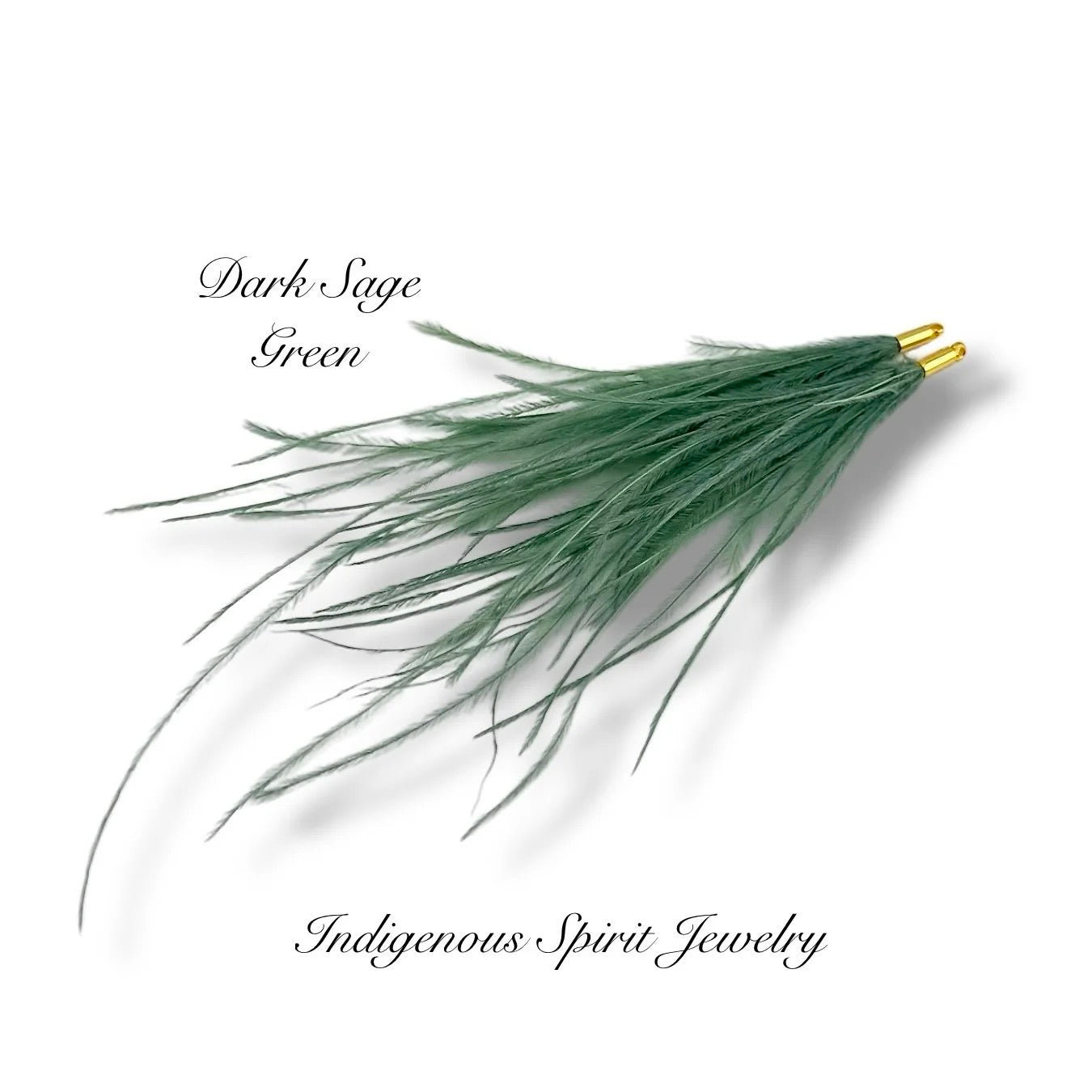 Long Feather - Narrow Gold Base Connectors