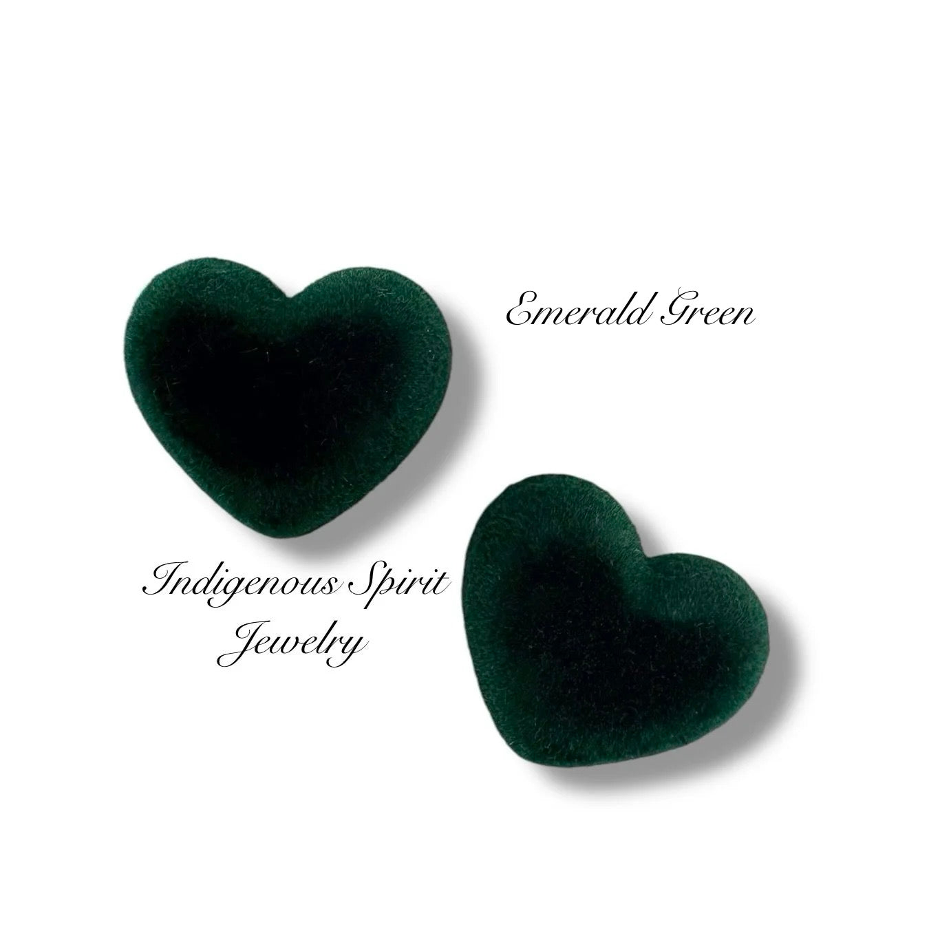Velvet Heart Resin Cabochons