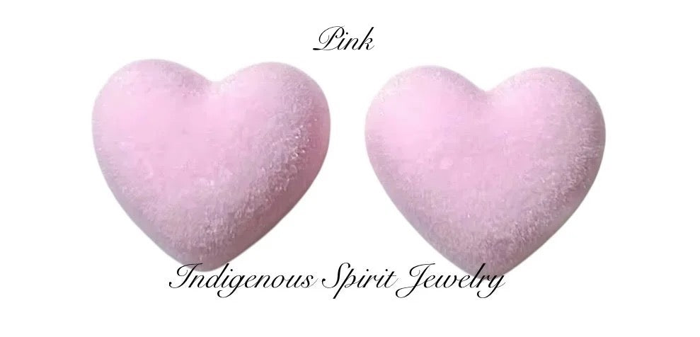 Velvet Heart Resin Cabochons