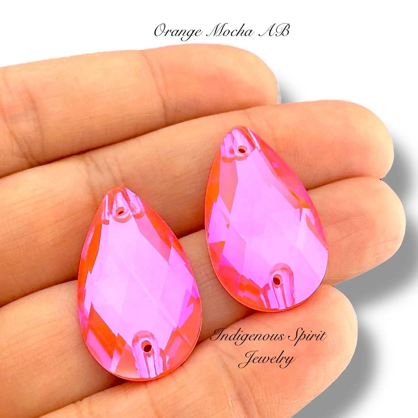 COLLECTION - 17mm x 28mm Teardrop K9 Crystal Sew-on Cabochons