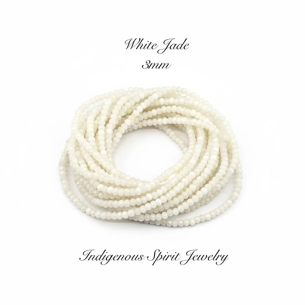 3mm Faceted Gemstone Beads