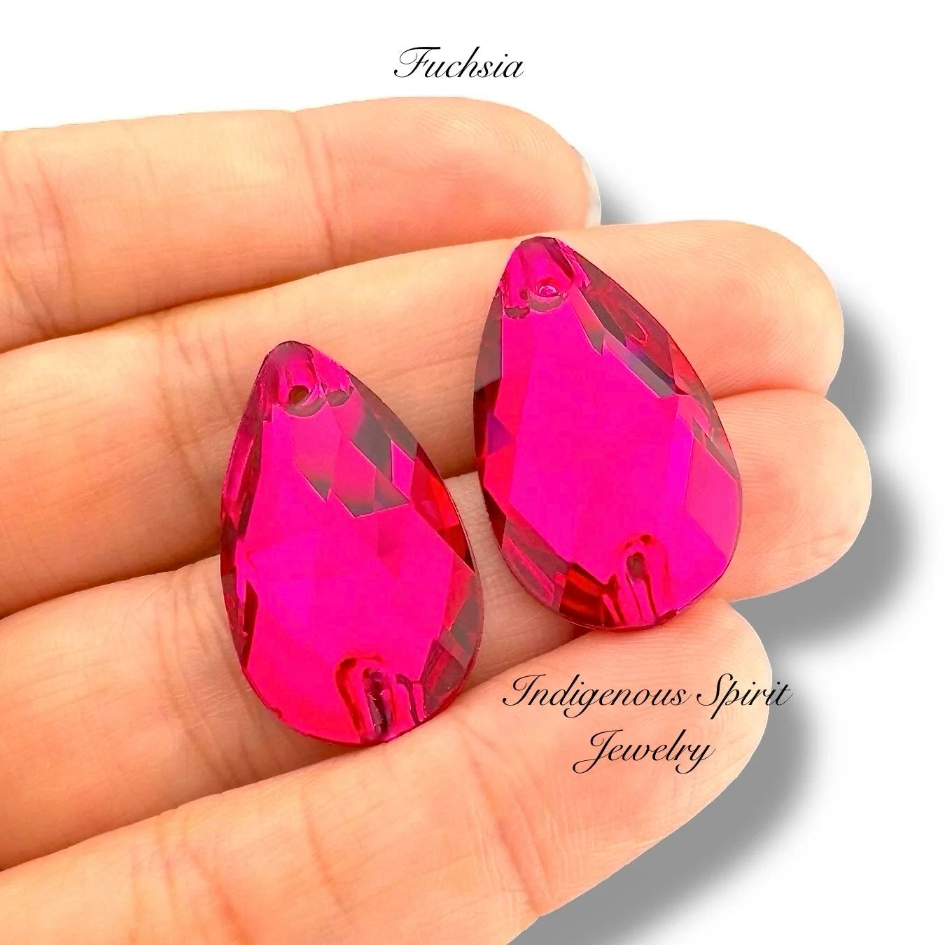 COLLECTION - 17mm x 28mm Teardrop K9 Crystal Sew-on Cabochons