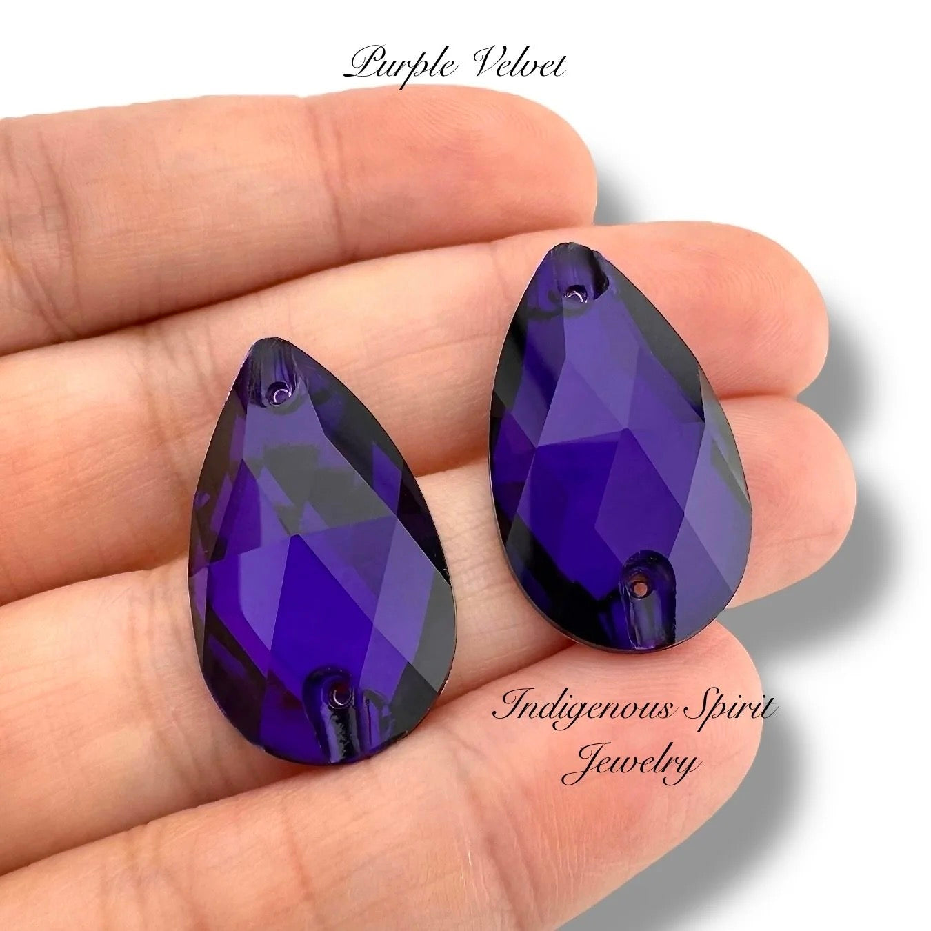 COLLECTION - 17mm x 28mm Teardrop K9 Crystal Sew-on Cabochons