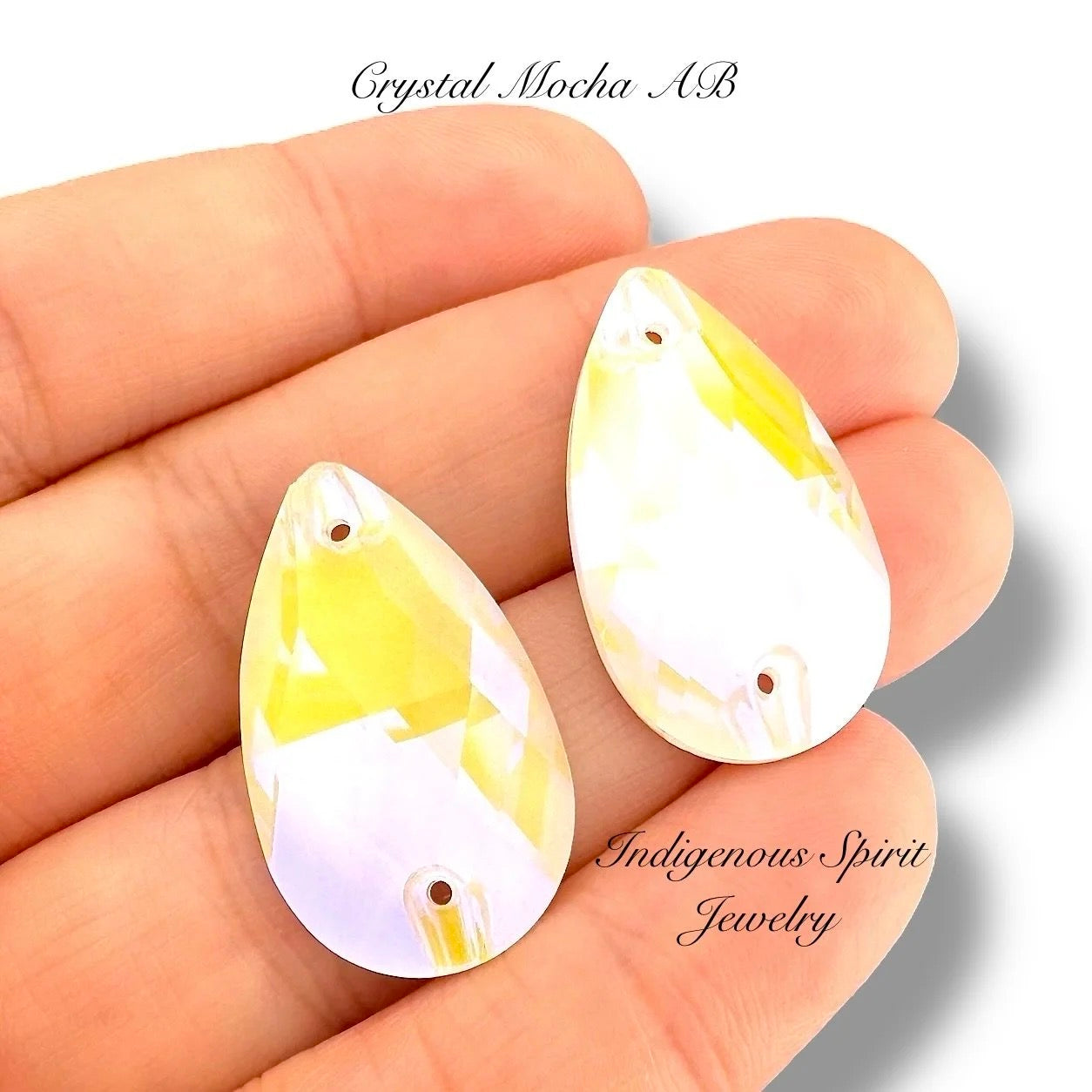 COLLECTION - 17mm x 28mm Teardrop K9 Crystal Sew-on Cabochons