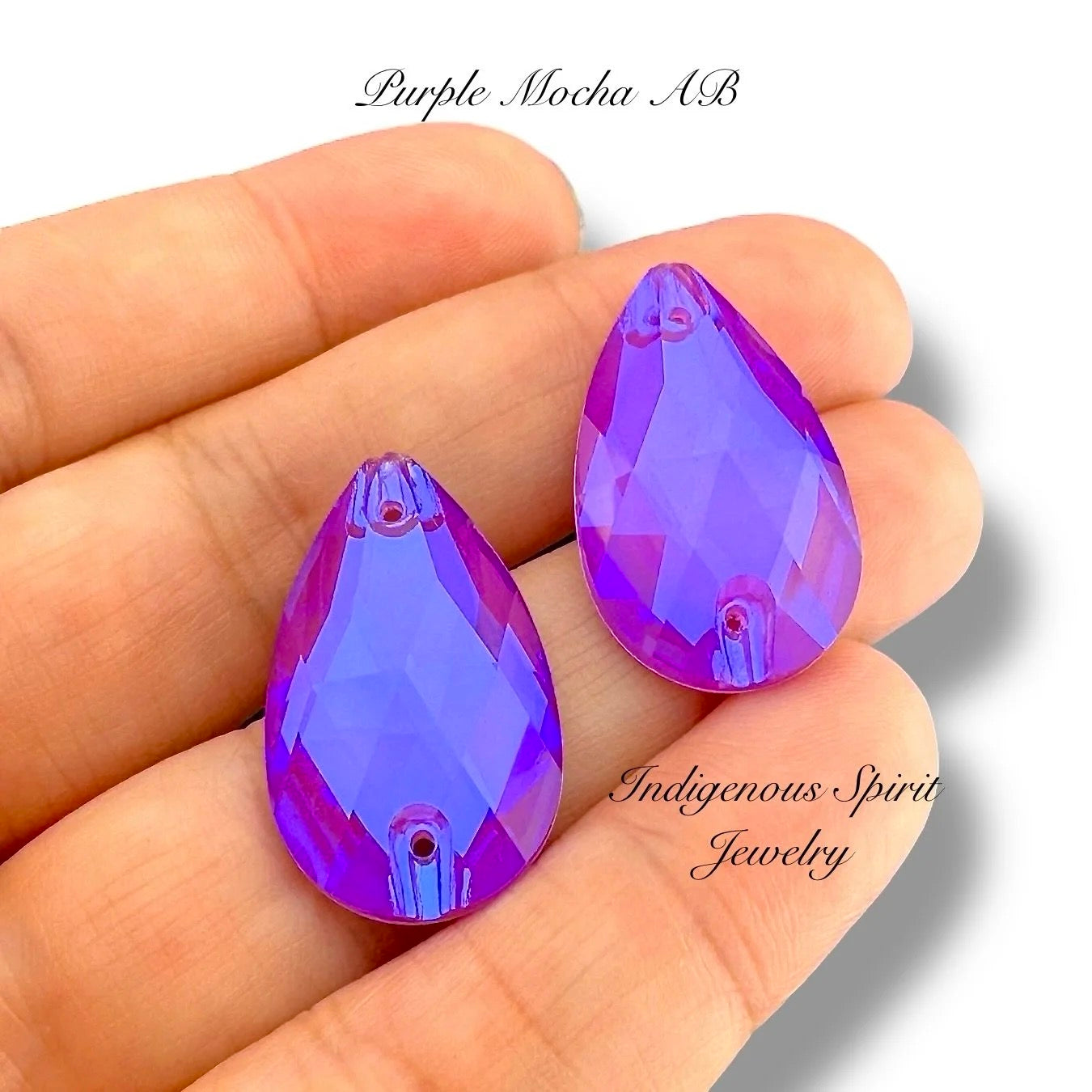 COLLECTION - 17mm x 28mm Teardrop K9 Crystal Sew-on Cabochons