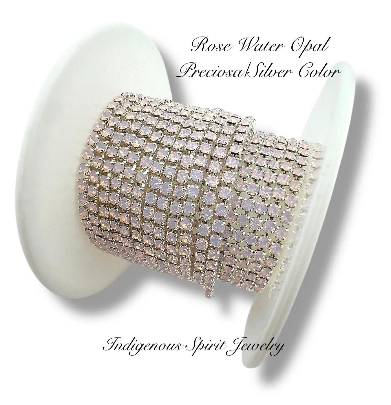 Preciosa Rose Water Opal/Silver Colour Plated SS6 Banding