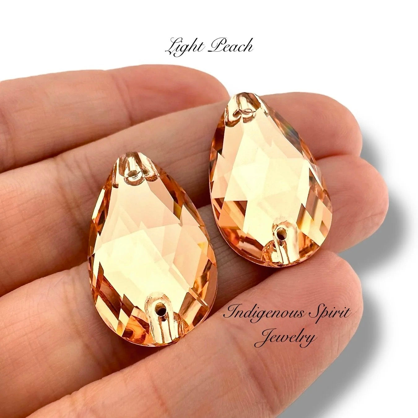 COLLECTION - 17mm x 28mm Teardrop K9 Crystal Sew-on Cabochons