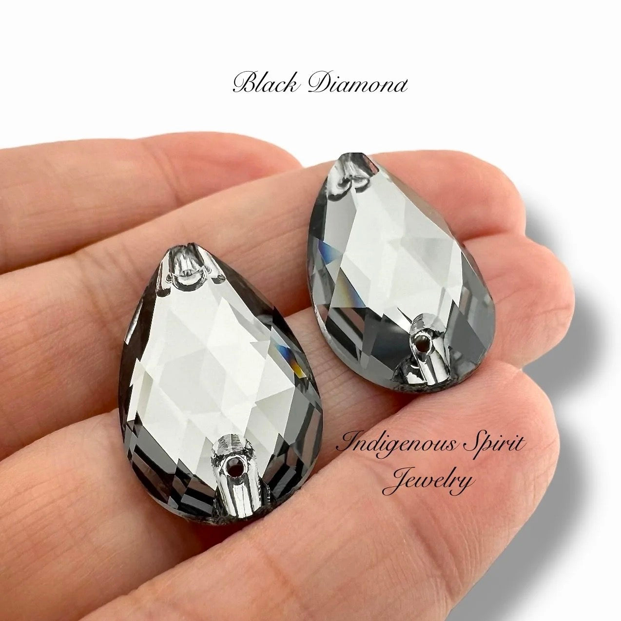 COLLECTION - 17mm x 28mm Teardrop K9 Crystal Sew-on Cabochons