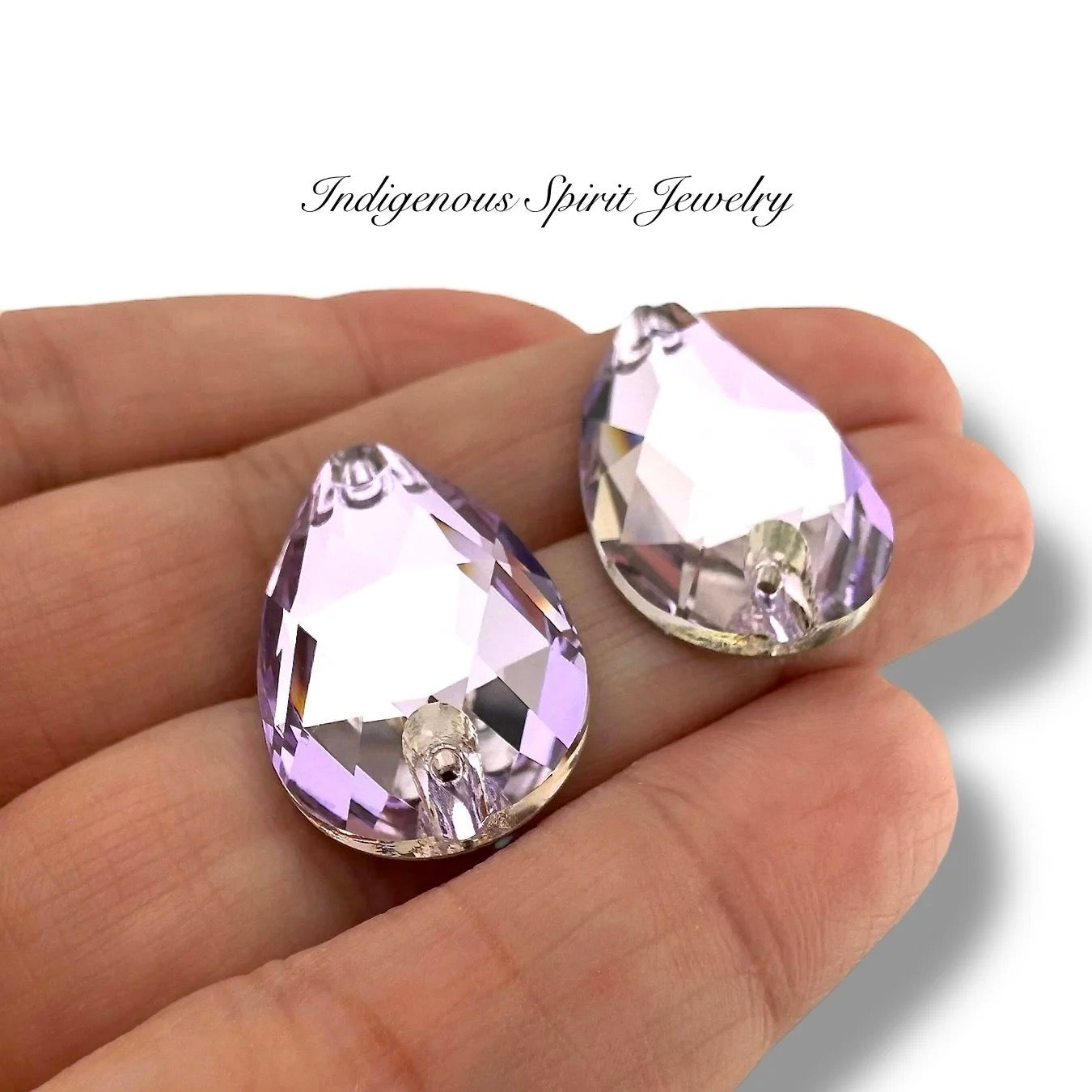 COLLECTION - 17mm x 28mm Teardrop K9 Crystal Sew-on Cabochons