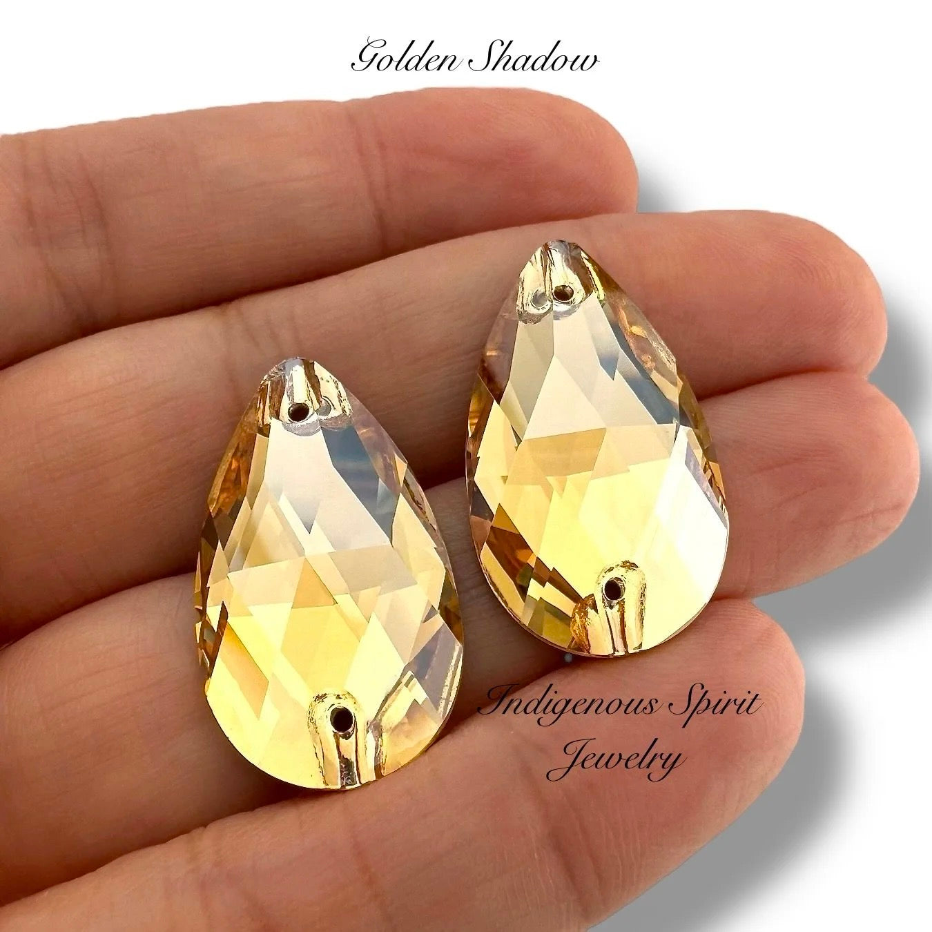 COLLECTION - 17mm x 28mm Teardrop K9 Crystal Sew-on Cabochons