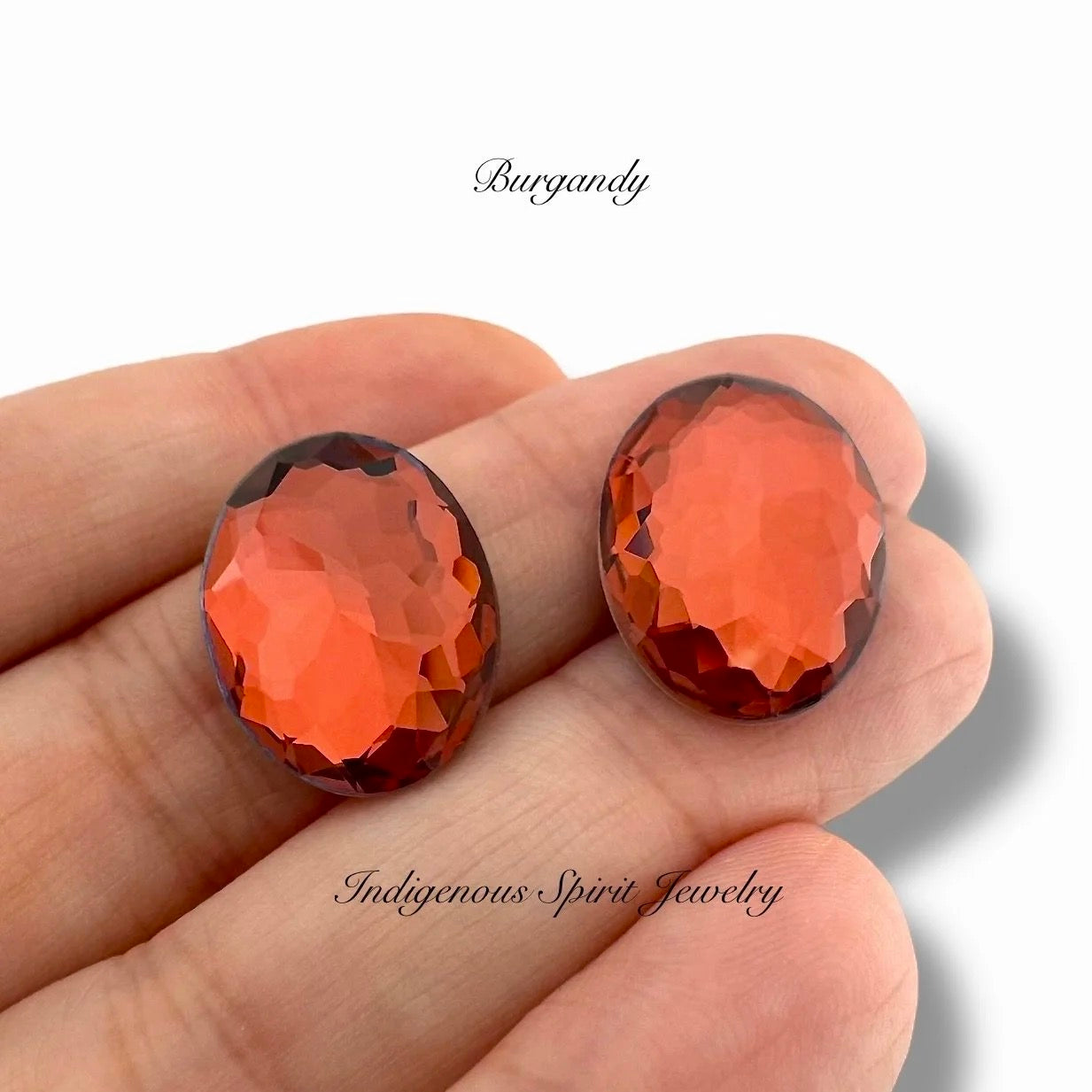 COLLECTION - Oval Flower Cut K9 Crystal Cabochons