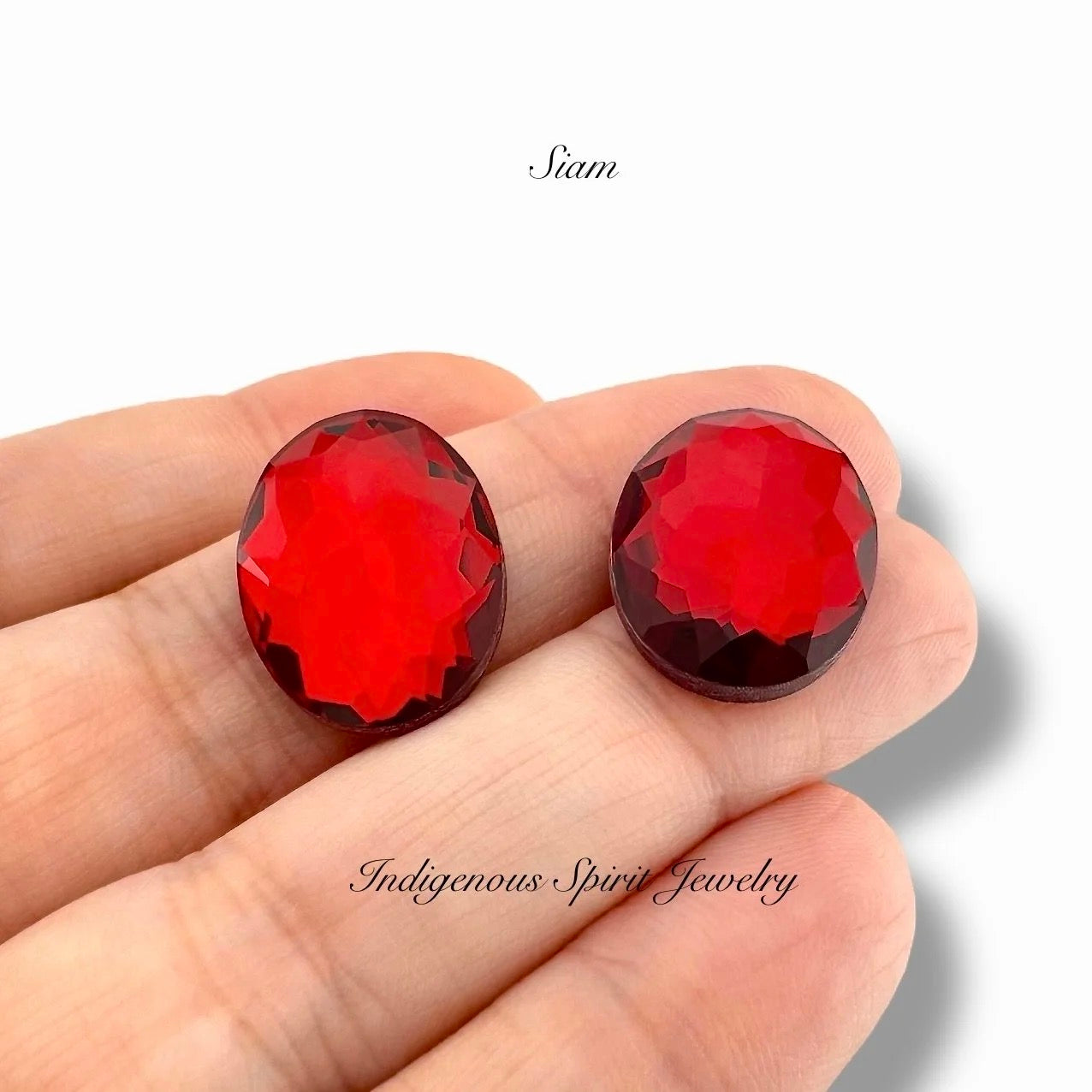COLLECTION - Oval Flower Cut K9 Crystal Cabochons