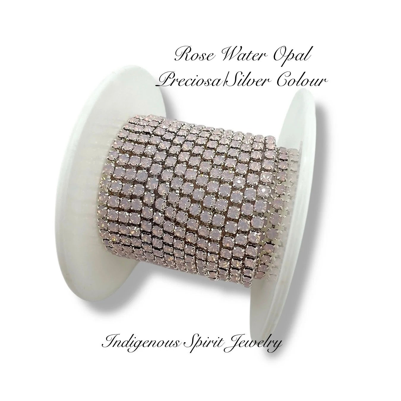 Preciosa Rose Water Opal/Silver Colour Plated SS8 Banding