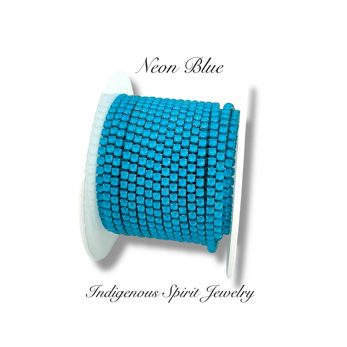 Neon Blue Mocha Chain Banding