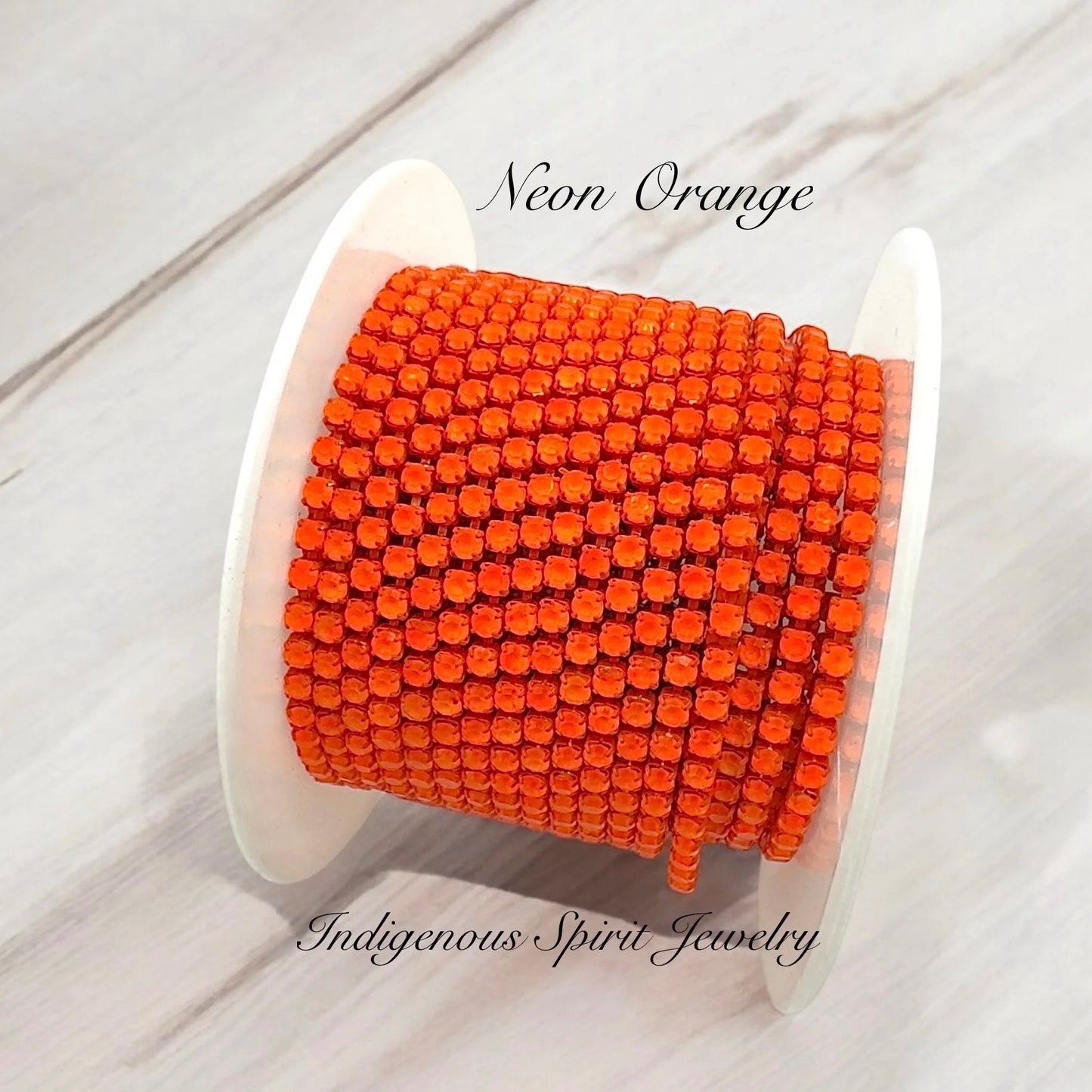 Neon Orange Mocha Chain Banding