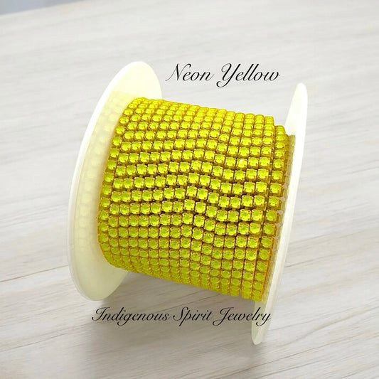 Neon Yellow Mocha Chain Banding