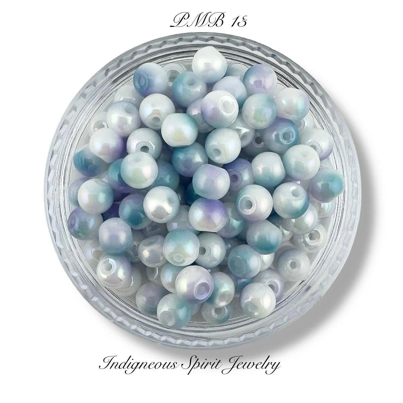 4mm Multi-coloured Glass Pearls