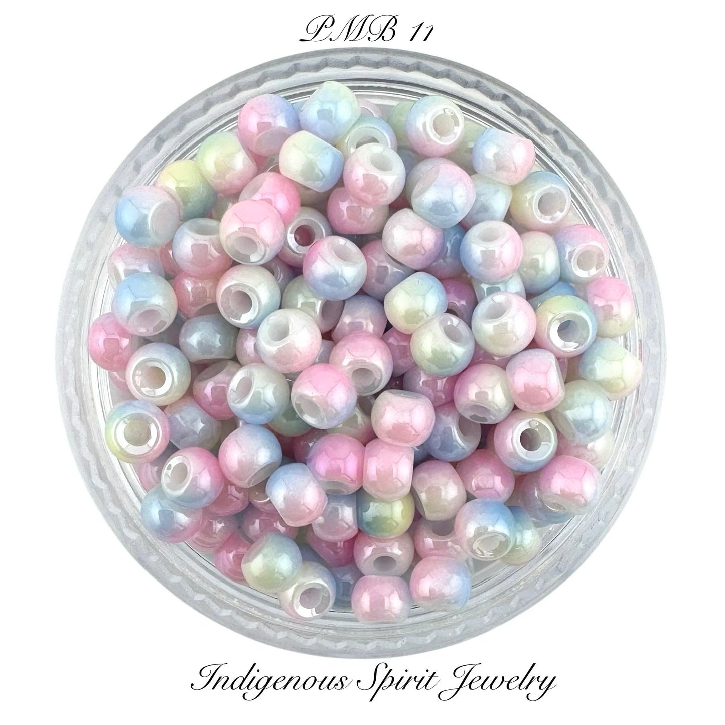 4mm Multi-coloured Glass Pearls