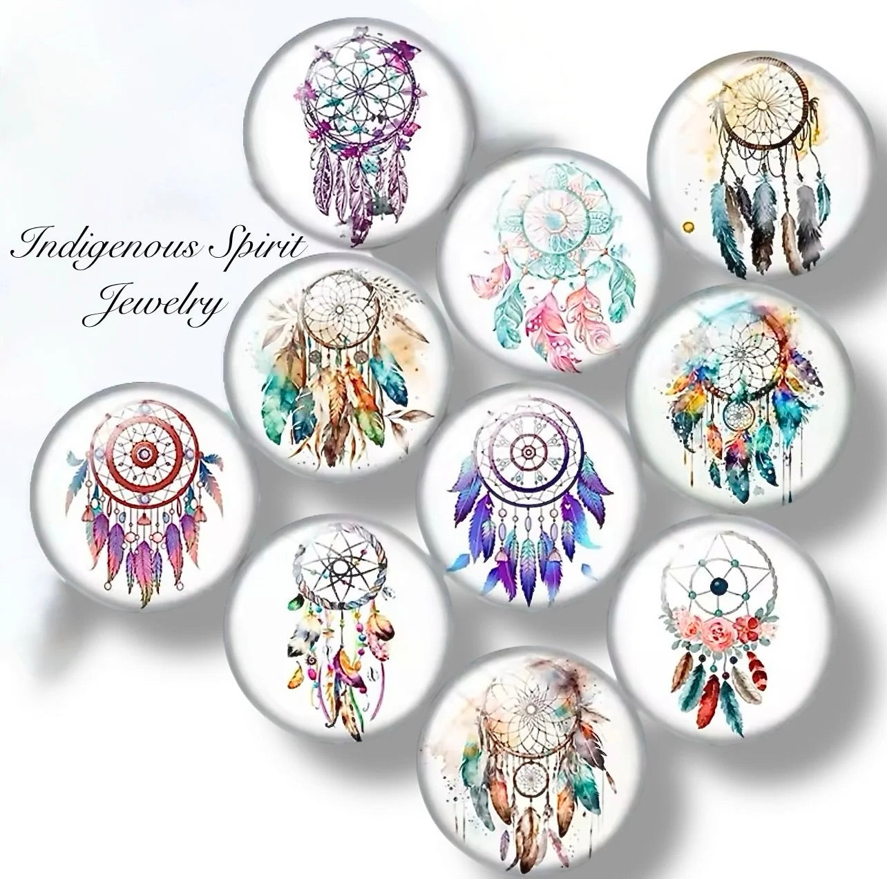 18mm Dreamcatcher Glass Cabochon Collection
