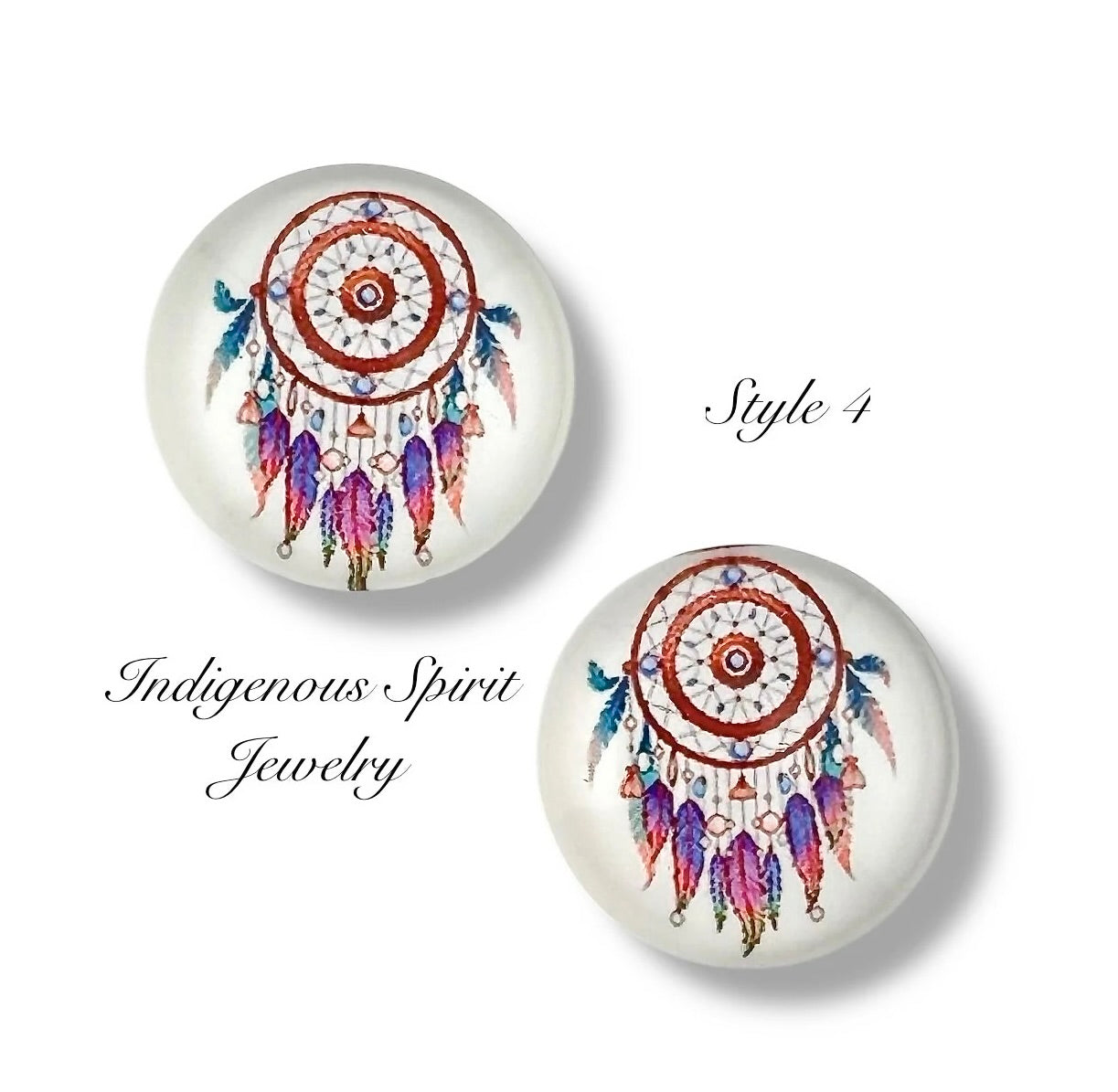 18mm Dreamcatcher Glass Cabochon Collection