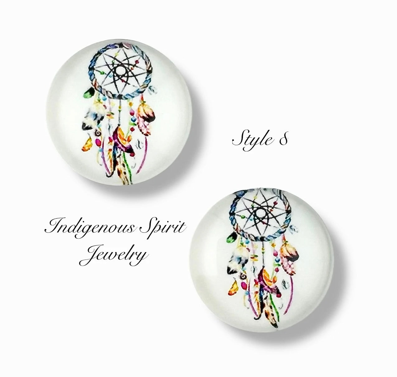 18mm Dreamcatcher Glass Cabochon Collection