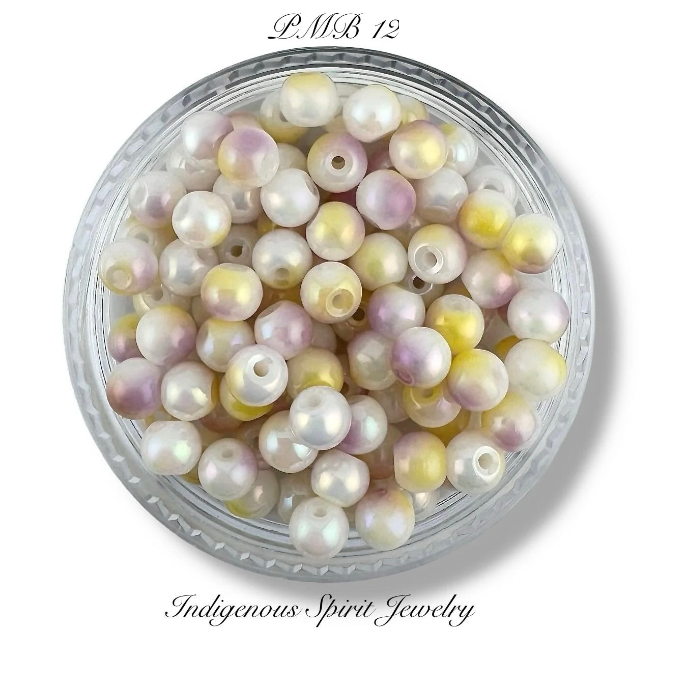 4mm Multi-coloured Glass Pearls