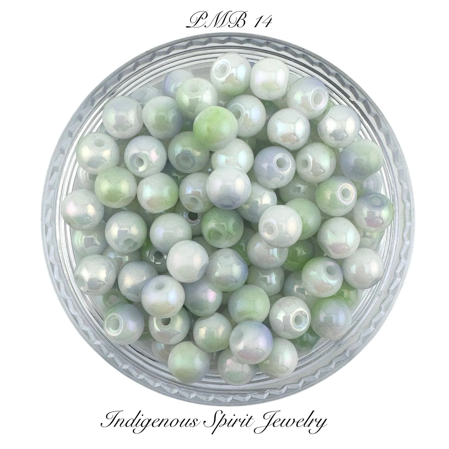 4mm Multi-coloured Glass Pearls