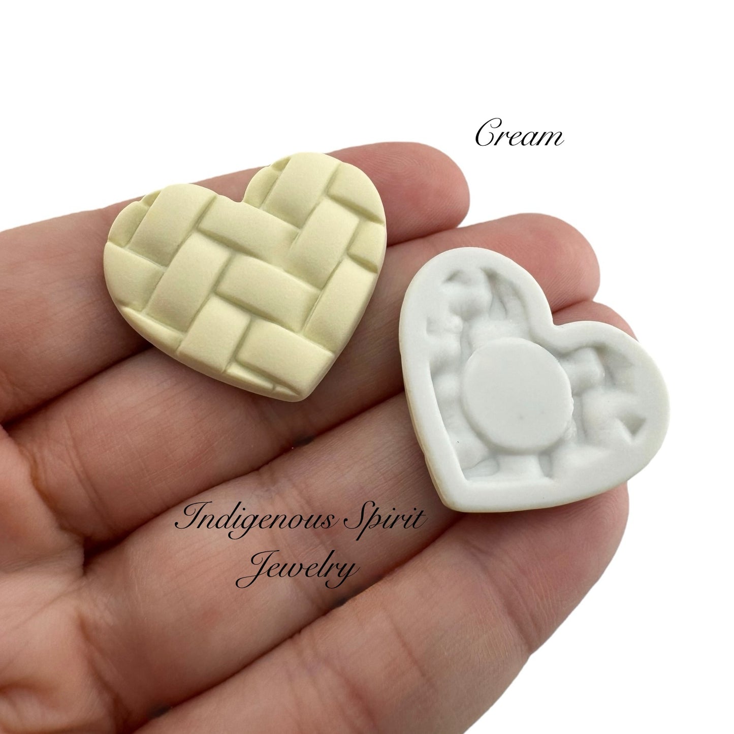 Patchwork Heart Cabochons