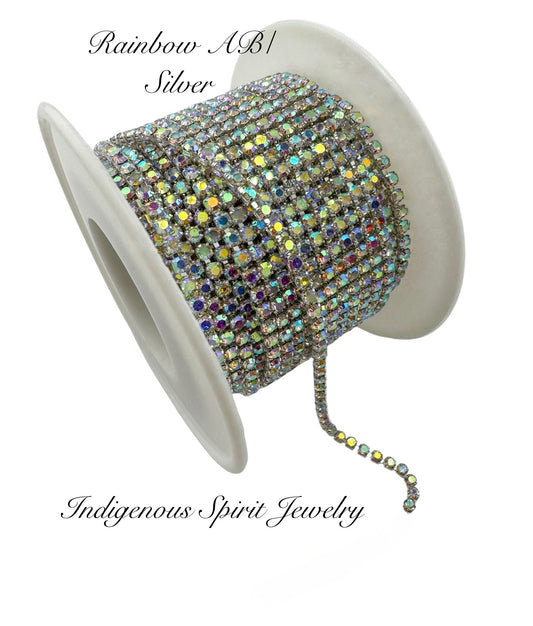 Rainbow AB Silver Colour Plated