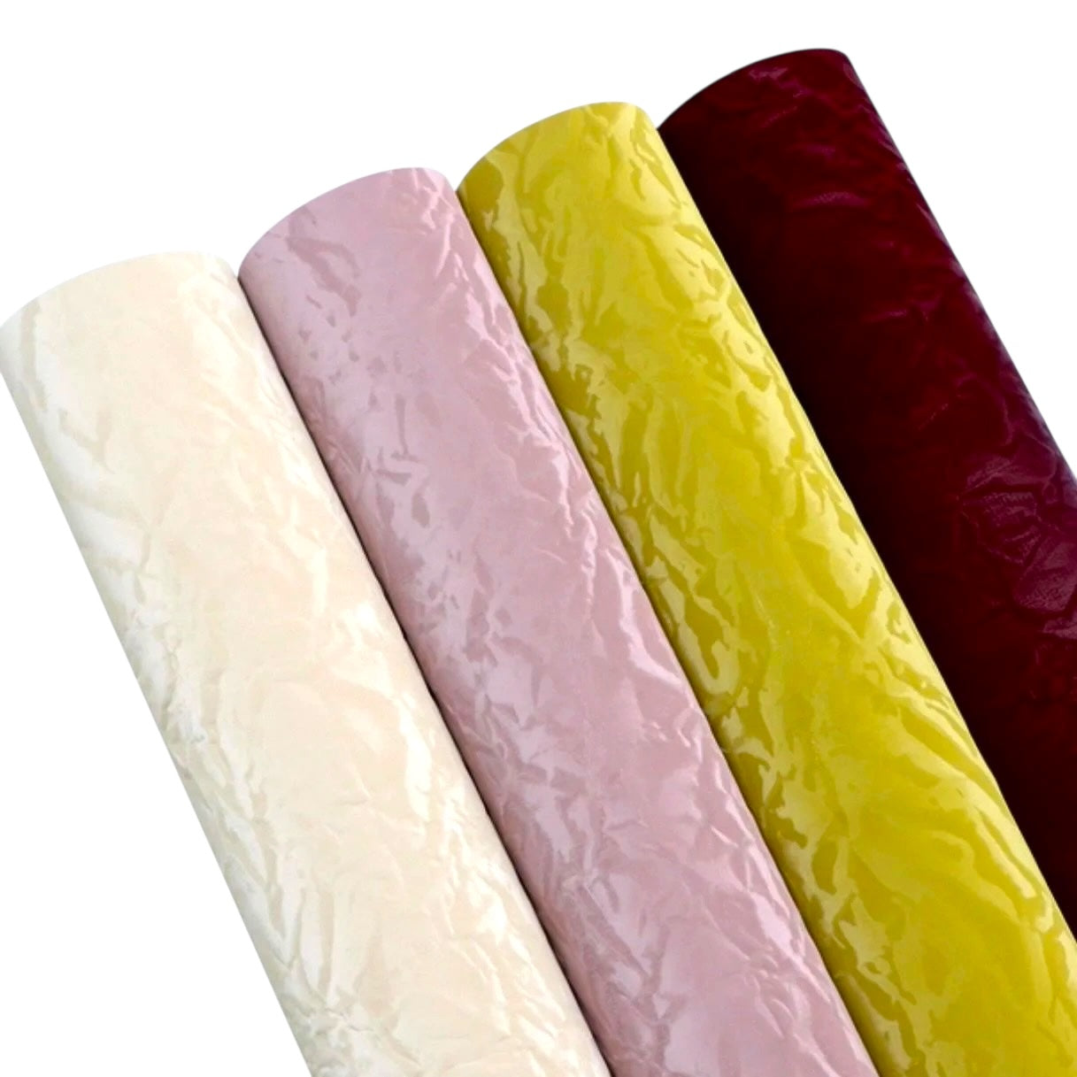 Crushed Velvet Look Faux Leather Backing (6 Colours)