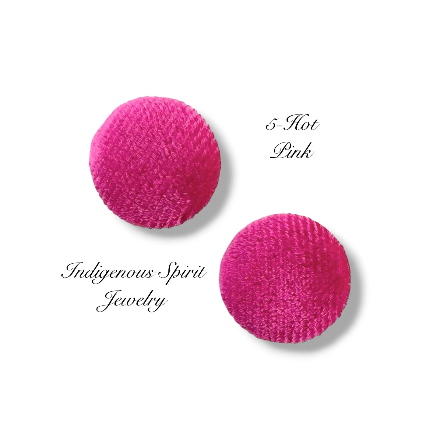 Velvet Circle Shaped Cabochons