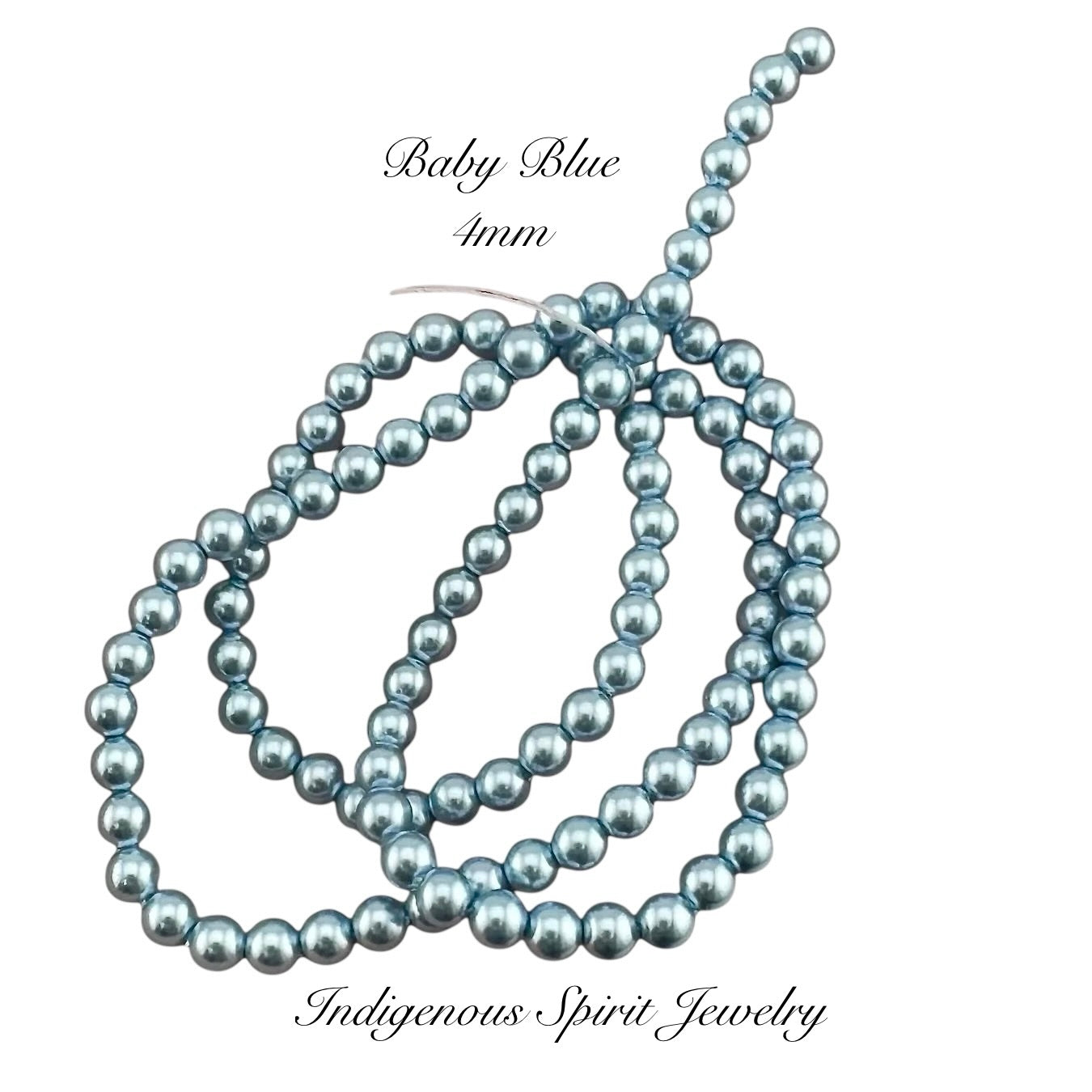 4mm Glass Pearl Strands