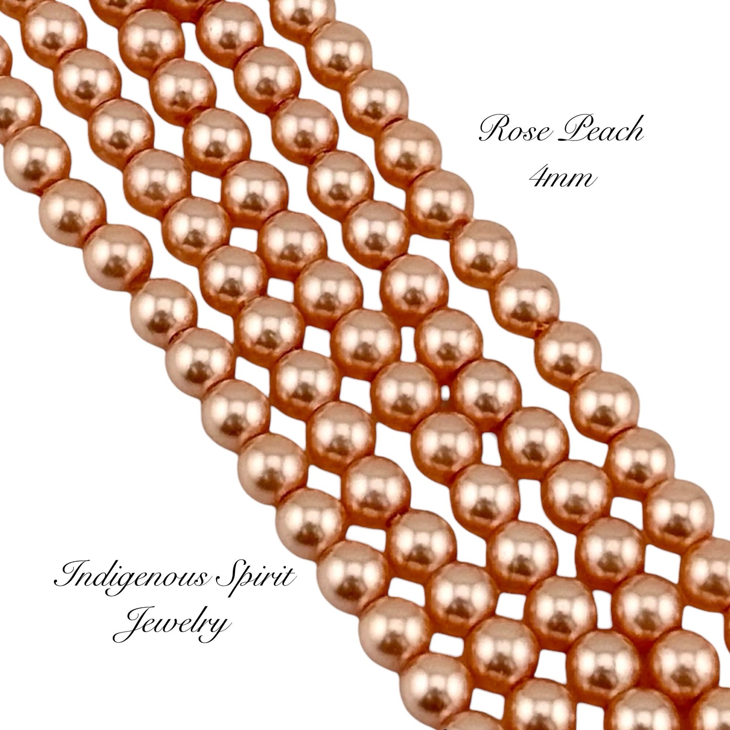 4mm Glass Pearl Strands