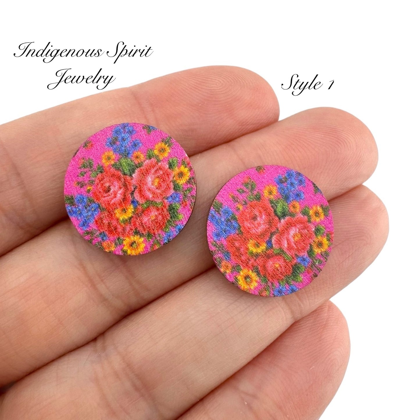 Wooden Kokum Scarf 18mm Circle Cabochons