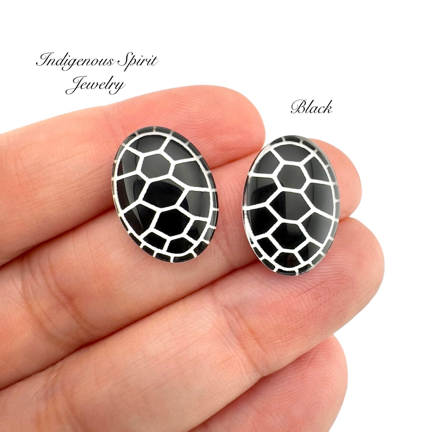 18mm x 14mm Turtle Shell Glass Cabochons