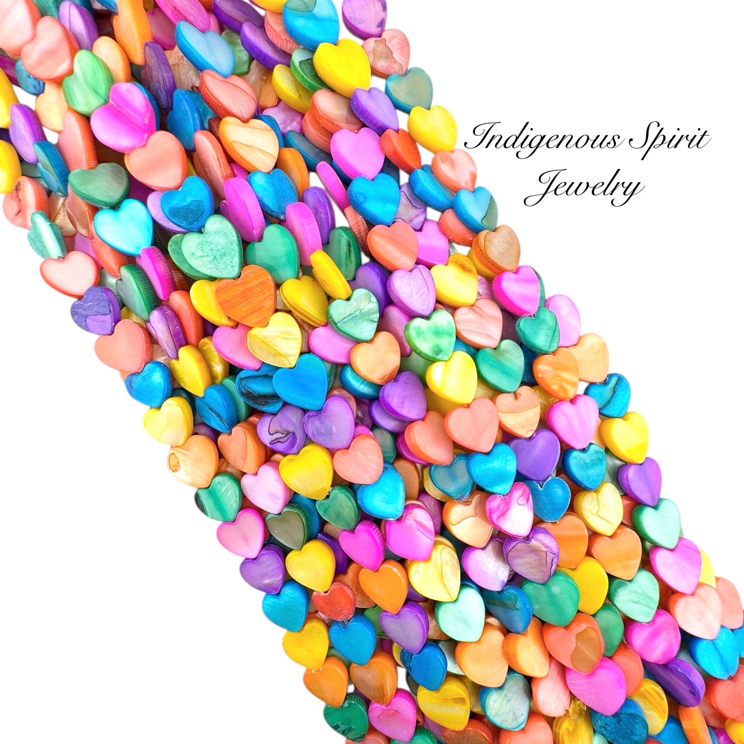 Mother Of Pearl Shell Hearts (10mm x 11mm)