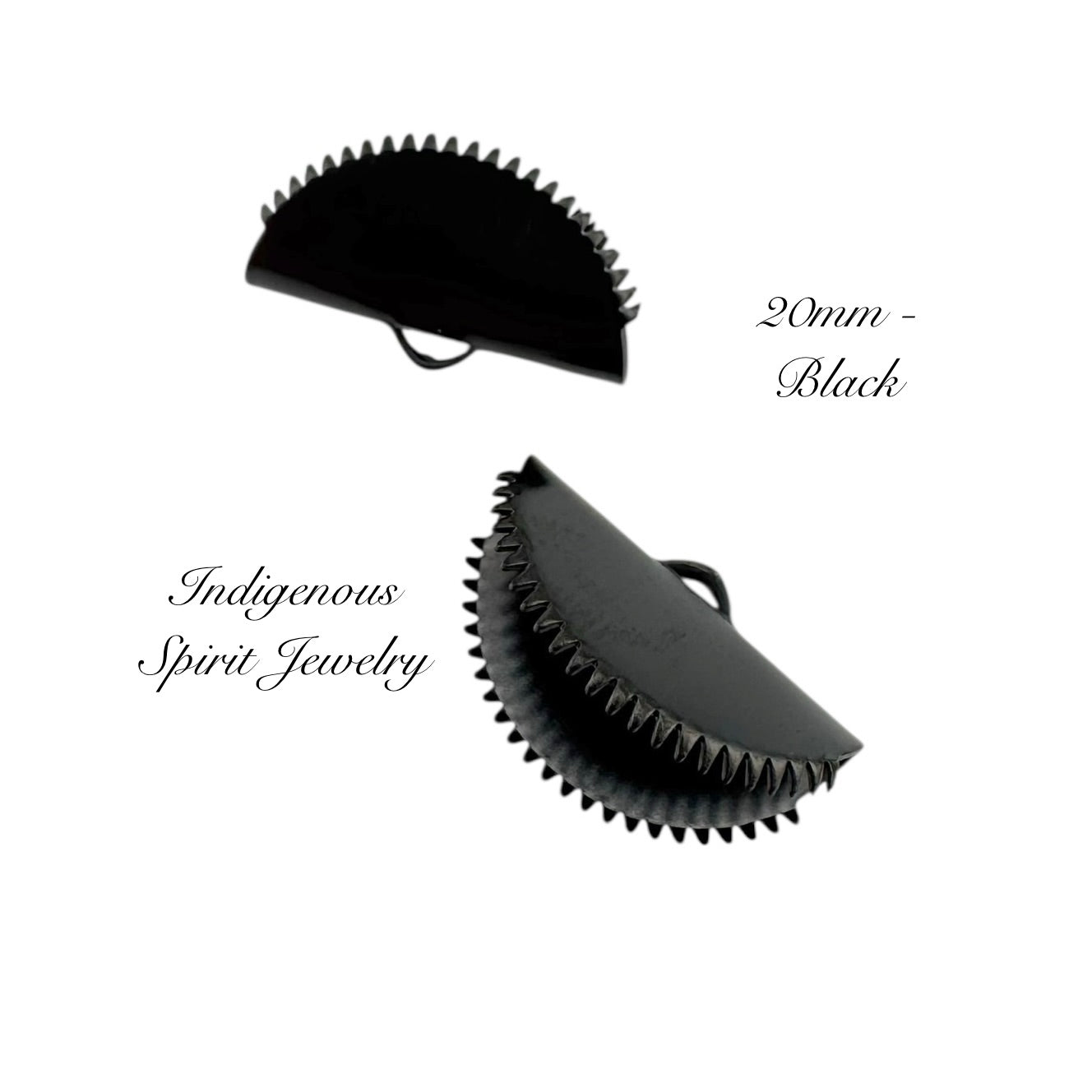 Stainless Steel Ribbon Crimps (half-round)