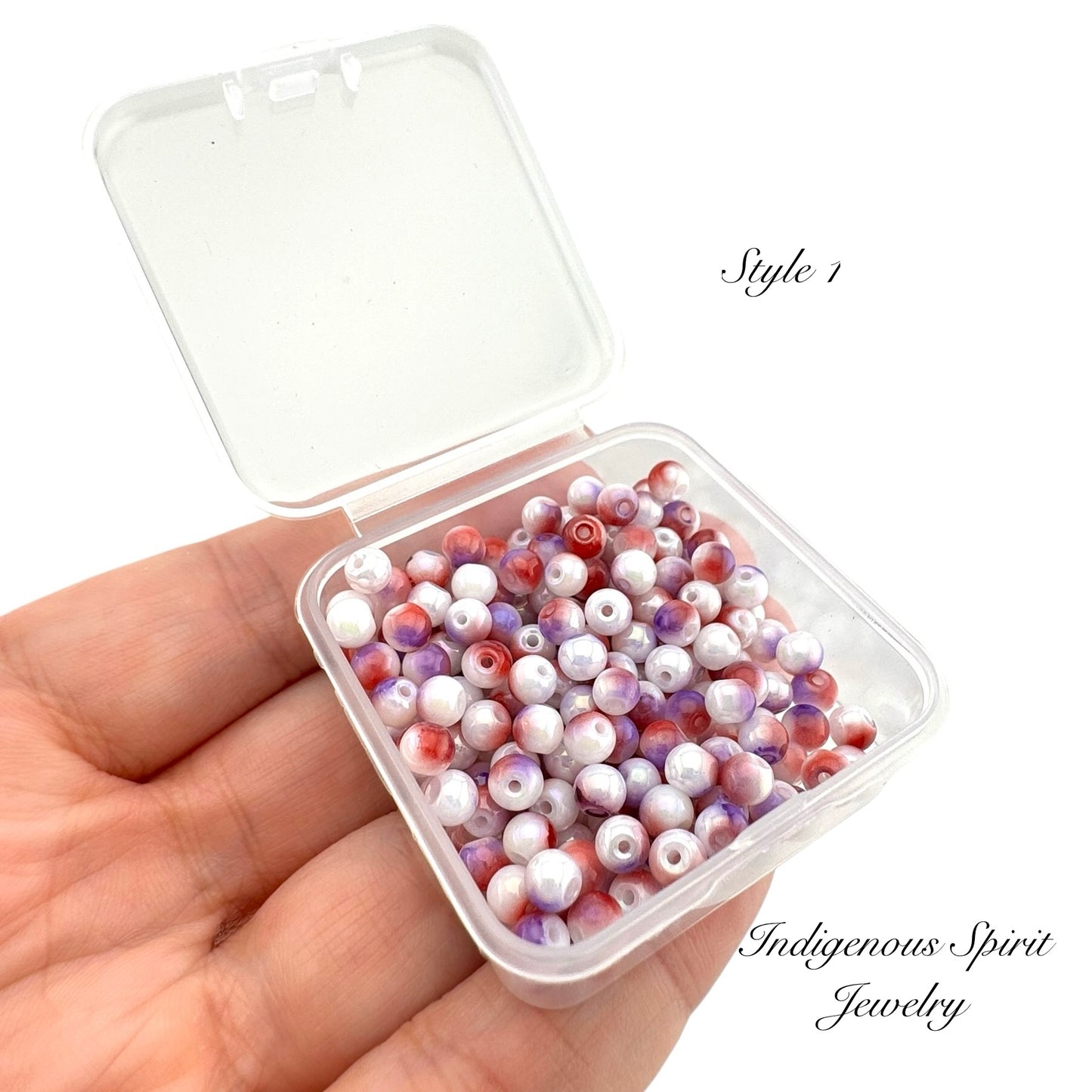 4mm Multi-colour Glass Pearl Beads - 20g box (12 colours!)