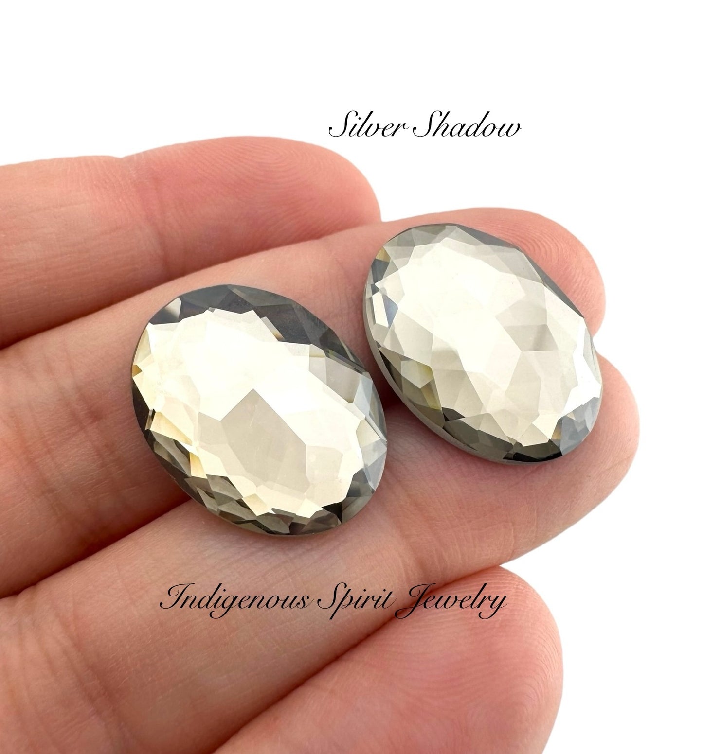 COLLECTION - Oval Flower Cut K9 Crystal Cabochons