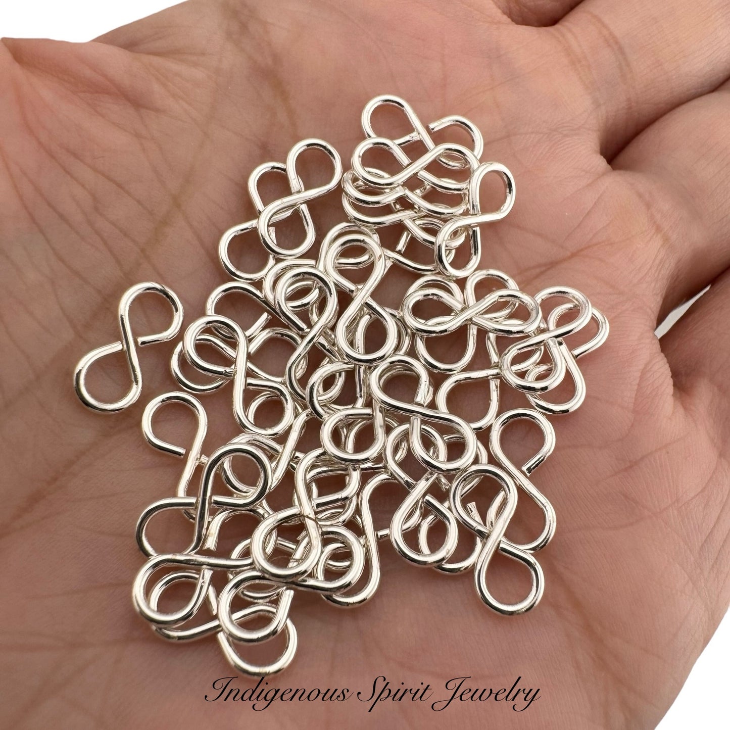 Silver Colour Plated Figure 8 Connectors