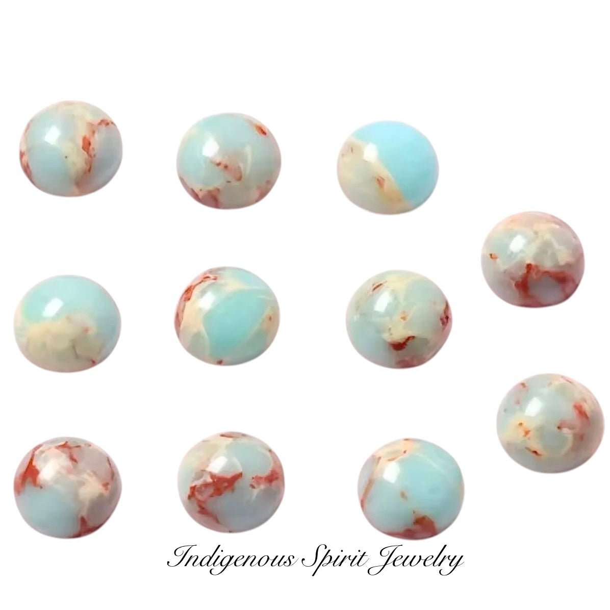 10mm Howlite Shoushan Cabochons