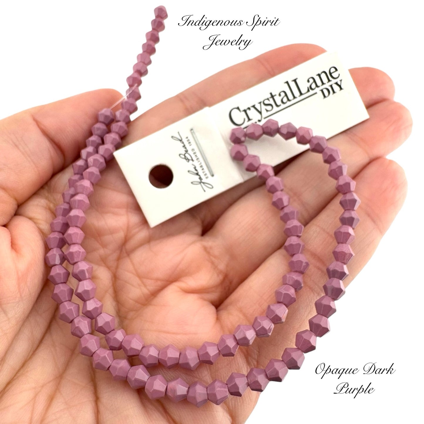 4mm Opaque Dark Purple - Crystal Lane