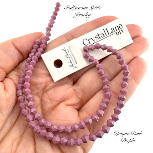 4mm Opaque Dark Purple - Crystal Lane