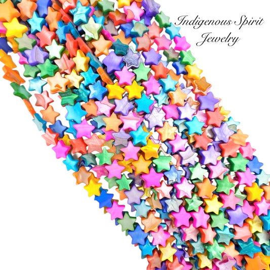 Mother Of Pearl Shell Stars (11mm)