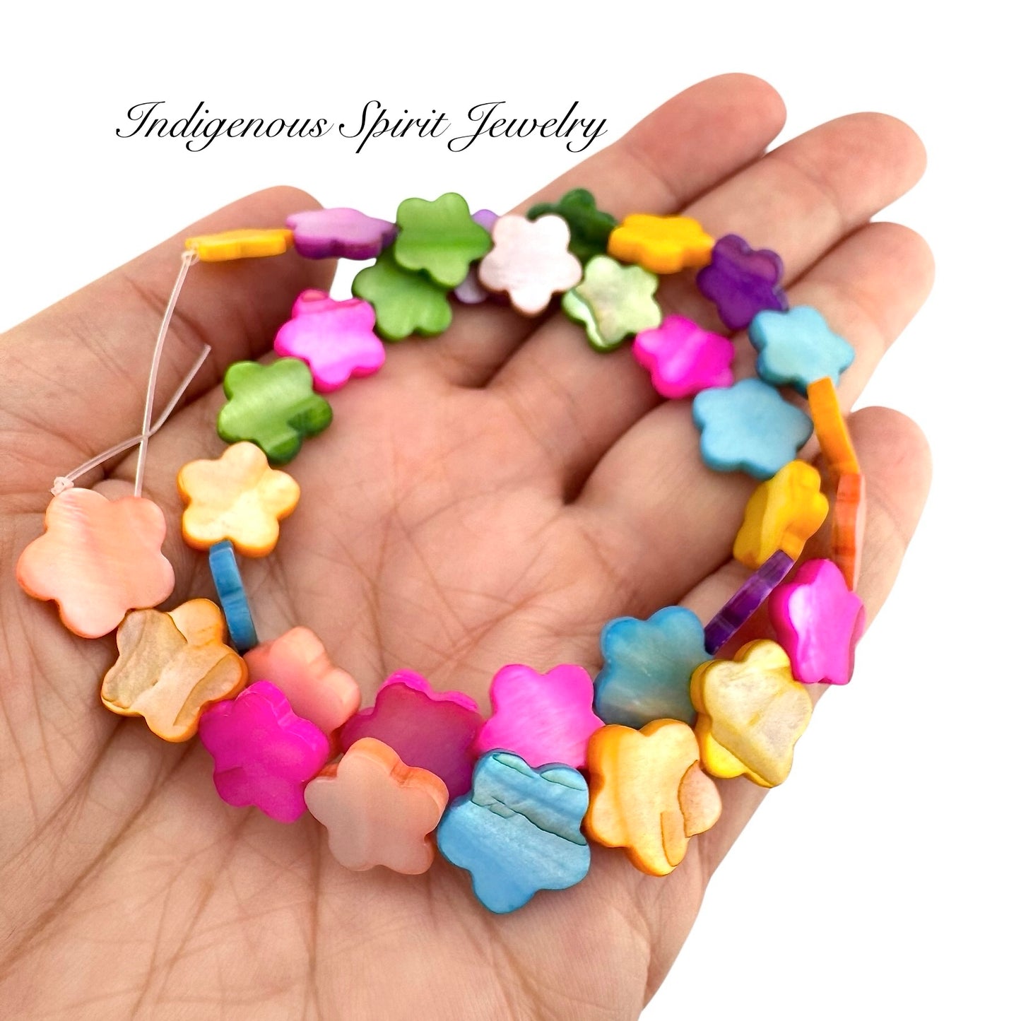 Mother Of Pearl Shell Flower (12mm)